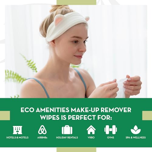 Travel Makeup Remover Wipes Pack of 500 - Individually Wrapped, Gentle & TSA Friendly