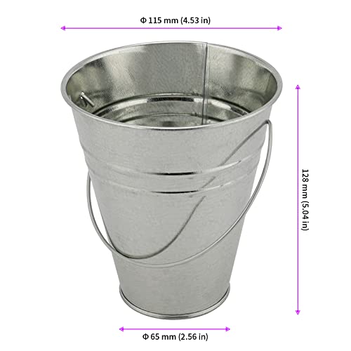 Mini Galvanized Bucket Set - 25 Pails for Parties, Decor, Gardening & Gifts