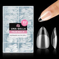 Short Almond Gel Nail Tips A0 - Almond Shape, 312pcs, Deep Matte Finish