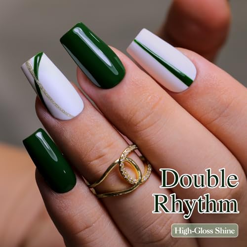 Dark Green Gel Nail Polish 15ML - Same Color & Bottle Soak Off Manicure