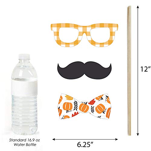 Fall Truck Photo Booth Props Kit - Harvest Pumpkin Party Supplies, 30 Pieces
