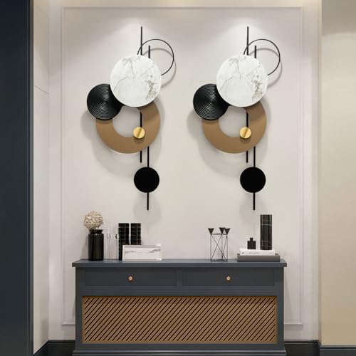 Large Metal Wall Decor 3D Wall Art Sculpture - 39 x 16 Inches, Handmade Iron Home Accent