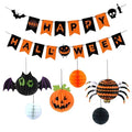 Halloween Banner with 6 Paper Honeycombs Party Decorations Set