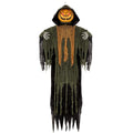 59-Inch Halloween Hanging Animatronic Pumpkin Decoration with Sound Activation - Pumpkin Variation