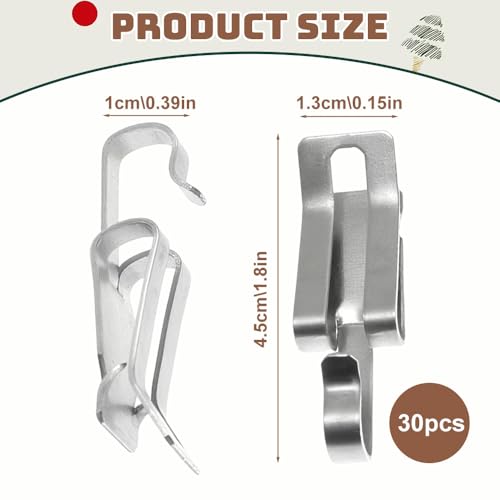 30 Pack Outdoor Christmas & Halloween Light Clips Metal Gutter Hooks