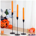 Matte Black Candlestick Holders Set - 3 Pack, 9-13 Inch Modern Table Decor