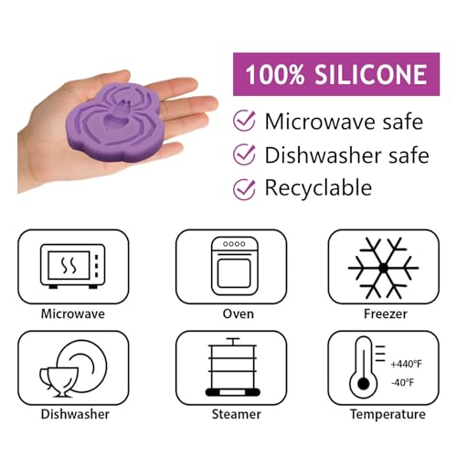Purple Insect Fondant Molds - Bug Cake Decoration Silicone Set for Halloween