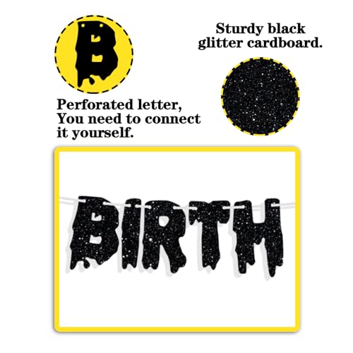 Halloween Birthday Banner - Ghoul, Ghost & Spooky Party Decorations