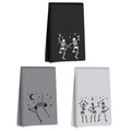 Funny Dancing Skeleton Hand Towels Set - Microfiber Bathroom & Kitchen Decor - Multi 1446
