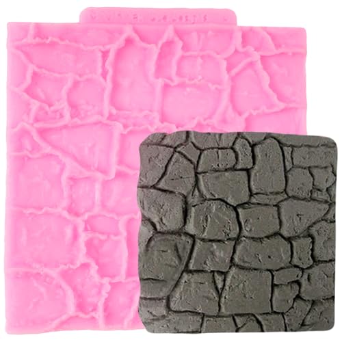 Brick Wall Texture Silicone Mold for Cake Decorating - Style F