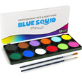 Blue Squid PRO Face Painting Kit - Multicolor Palette for Kids & Adults