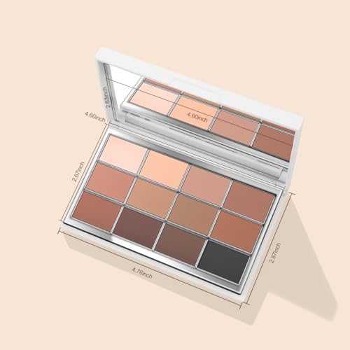 Vegan Multi-Color Eyeshadow Palette - 12 Dual Chrome Shades, Long-Wear & Blendable, Variation #05