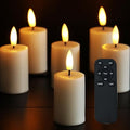 6 Pack Flameless LED Votive Candles with Remote Waterproof Safe Home Decor