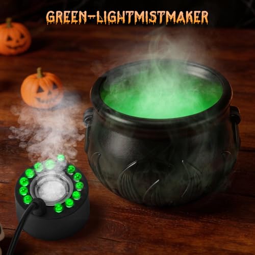 Halloween Indoor Decor Set with Puking Skeleton & Cauldron - Spooky Effect