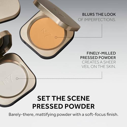 No7 Pro Artist Pressed Setting Powder - Medium, 9g - Translucent & Mattifying
