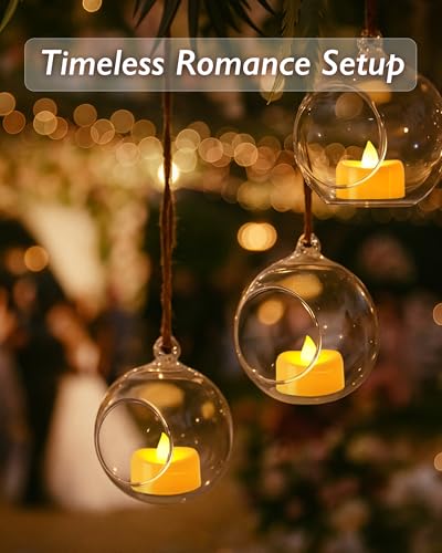 LED Tea Lights Battery Operated 200+ Hour Flickering Votive Candles Warm Yellow Ivory Base 100 Pack