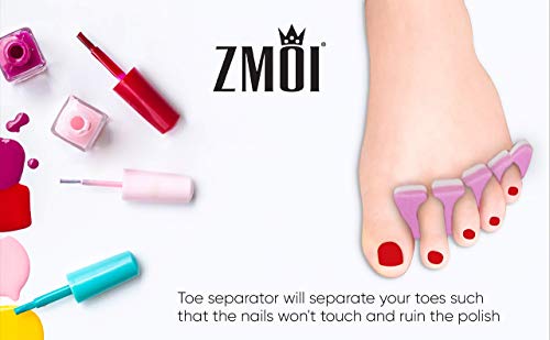 24 Pieces Toe Separators Set - Reusable Pedicure Tool Kit for Nail Polish Application - Pack of 2