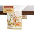 Pumpkin Passion Double Layer Cotton Table Runner 14.5 x 108 Inches - Fall & Holiday Decor