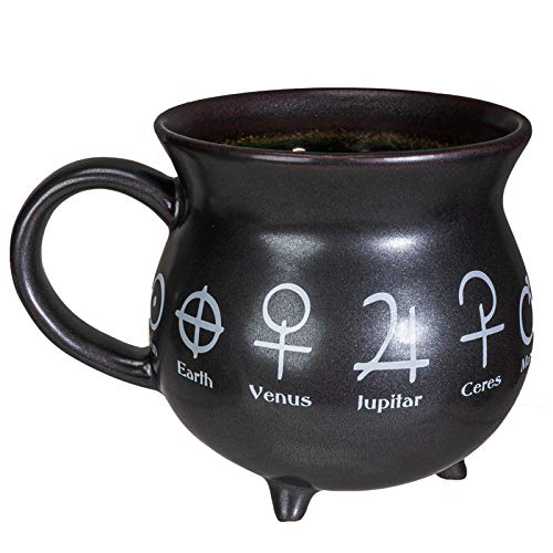 Ceramic Cauldron Coffee Mug Soup Bowl - 32oz Witch Decor, Halloween Gift