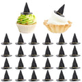 Mini Witch Hat Cake Decorations - Halloween Party & Baking Supplies, 24 pcs