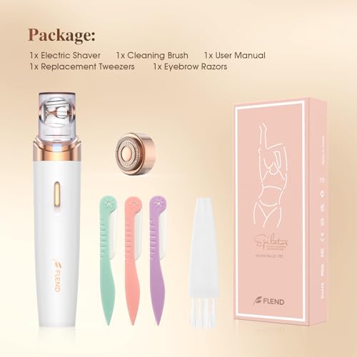 Epilator,2 in 1Epilator for Women Rechargeable,Womens Electric Shaver with LED Light,Hair Removal,Hair Removal for Women Legs/Face/Bikini/Arms,Smooth Epilator Trimmer Travel Kit Set,Simple to use