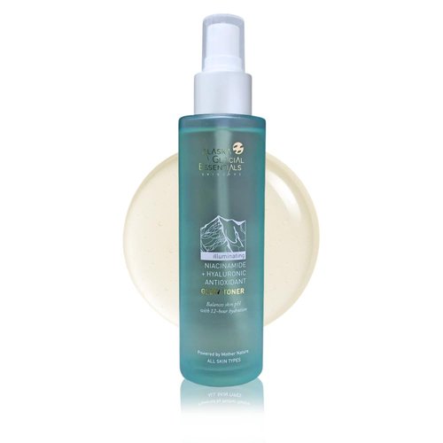 Alaska Glacial Niacinamide + Hyaluronic Glow Toner for Sensitive & Combination Skin | Refines Pores, Hydrates, Evens Tone | Antioxidant Brightening Mist – 120ml