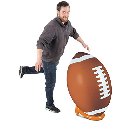 Inflatable Football & Tee Set - 2 Complete Sports Decor Packs for Parties & Events