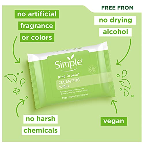 Waterproof Makeup Remover Wipes - Unscented, 7 Count Facial Cleansing Cloths