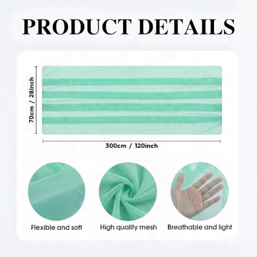 3Pcs Turquoise Gauze Table Runner 28x120 Inch - Seasonal Wedding Party Decor