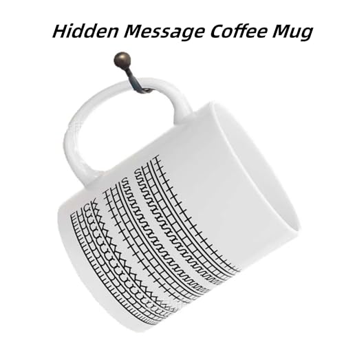 White Hidden Message Coffee Mug, 11 Oz Funny Cup, Gift for Coworkers & Friends