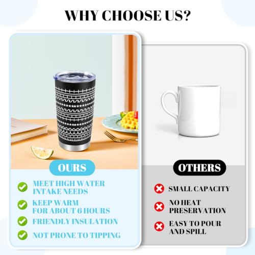 Hidden Message Coffee Mug 20oz Black & Stars - Funny Gift for Work Bestie