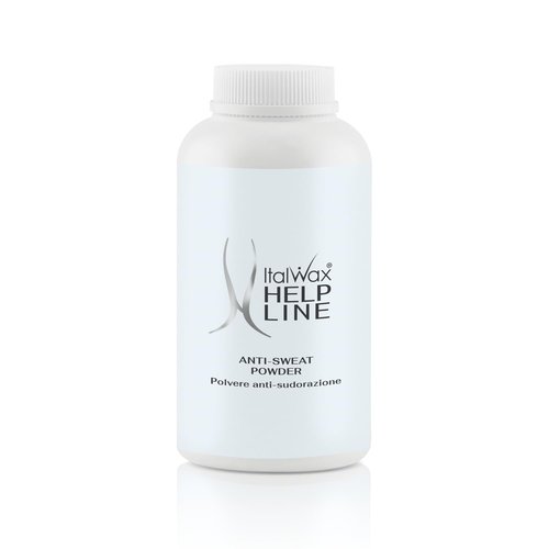 Italwax Help Line Anti-Sweat Powder 3.17 oz (90g) – Soothing Kaolin Formula – Prepares Skin for Waxing – Controls Moisture – for Professional and Home Use