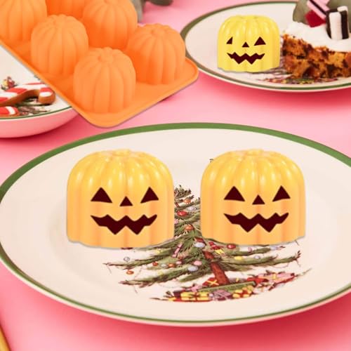 Halloween Pumpkin Silicone Chocolate Mold with Ghost Design - Style 3