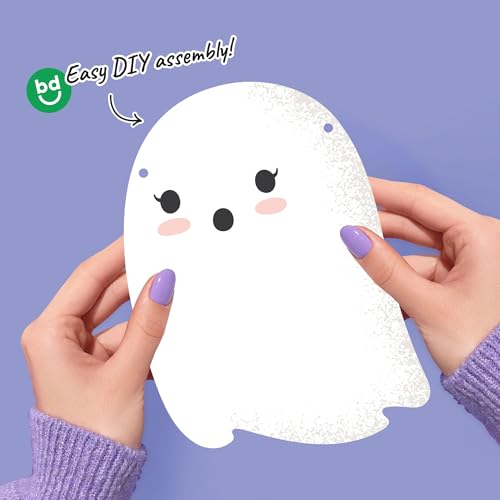 Pastel Halloween Pumpkin Garland Banner - 15ft Spooky Party Decor