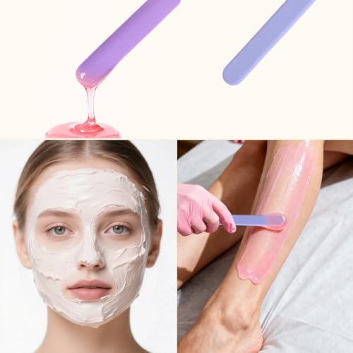 Reusable Silicone Wax Applicator Sticks Set for Hair Removal - 4 Pieces