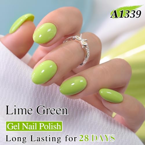 Gel Nail Polish 15ML - Translucent Light Milky Green Glow Variation - Long-Lasting, Healthy Formula