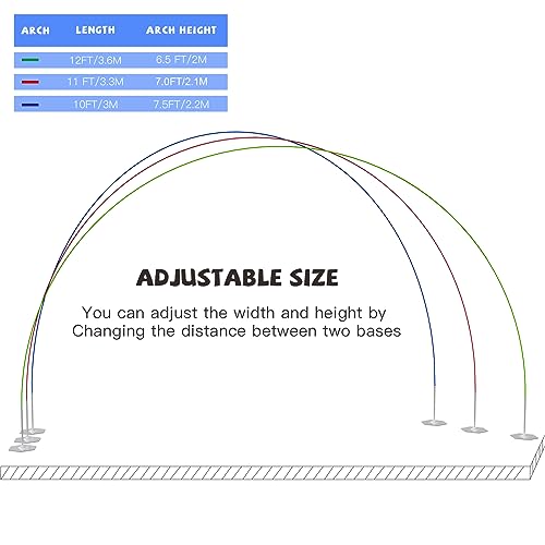Adjustable Balloon Arch Stand Kit 10x7.5FT for Party Decorations