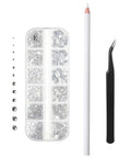 Rhinestones 2000 pcs with Tweezer & Picking Pen for DIY Crafts & Nail Art