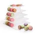 5-Tier Macaron Tower Stand - Clear Dessert Cake Display for Parties & Weddings
