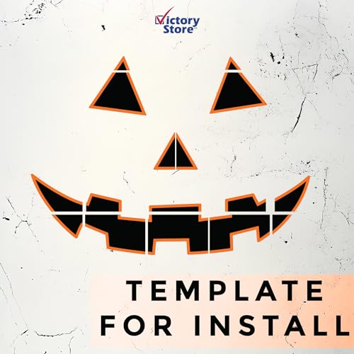 Large Halloween Jack-O-Lantern Garage Door Magnet Set Waterproof Outdoor Decor