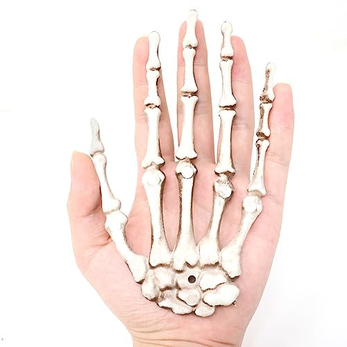 Realistic Life Size Skeleton Hands for Halloween Props and Decorations - 1 Pair