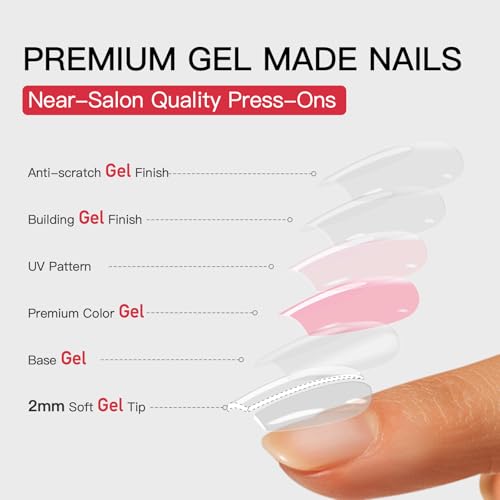 Press On Nails Short Square Halloween Boo Bandage White Pink - CurvLife