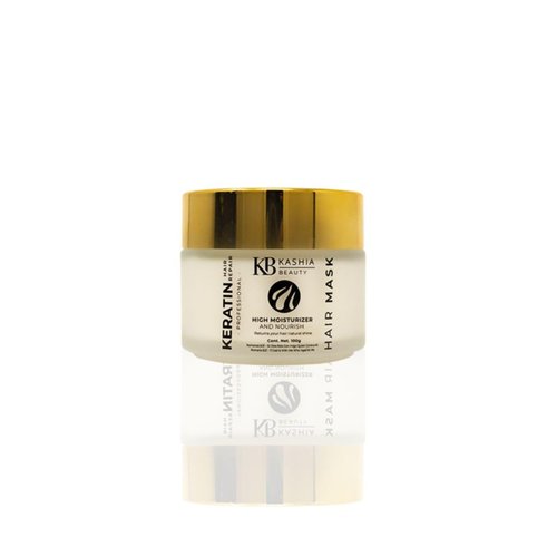 Kashia Beauty Keratin Hair Repair Mask 3.5 oz – Deep Conditioning Treatment with Jojoba Oil, Silk & Collagen – Restores Damaged, Chemically Treated Hair – Anti-Frizz & Hydrating Repair Cream