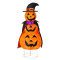 3FT Light Up Halloween Collapsible Pumpkin Decoration Outdoor with Timer