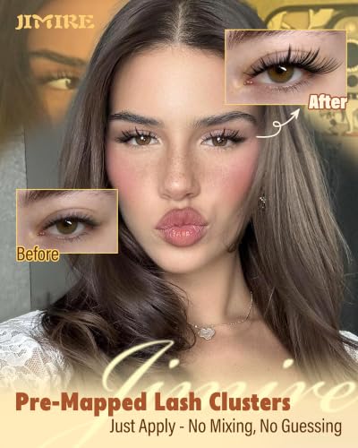 Cat Eye Lash Clusters - Wispy Natural Look, D Curl, Reusable, Fox Eye Variation
