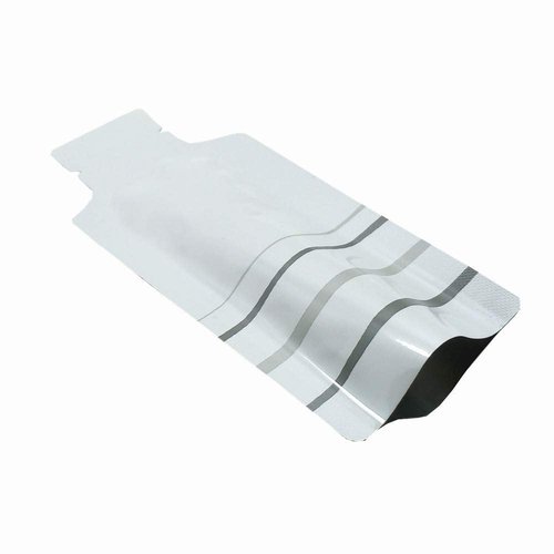 MITOB 100 Pack 1.97x4.3 inch Heat Seal Sample Mylar Packets for Portable Travel Toiletries Empty Disposable Liquid Shampoo Pouch Single Serving Coffee Powder Condiments Food Storage (White)