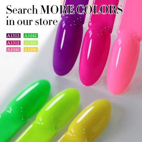 Bright Green Gel Nail Polish - 15ML Same Color Soak Off Manicure Set - Hot Green Variation