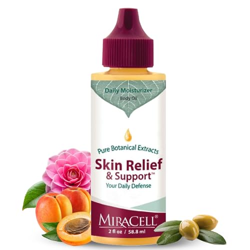Miracell Skin Relief & Support Oil 2 oz - Natural Moisturizer for Dry Sensitive Skin - Includes 2 Fl Oz Variant