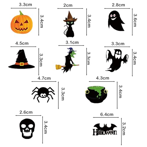 Halloween Confetti 100pcs Table Decorations for Party - Black 4