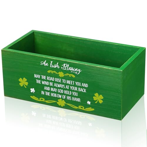 Wooden Shamrock Candy Bowl for St. Patrick's Day Irish Celebration